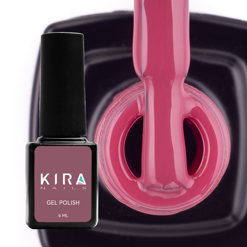 Гель-лак Kira Nails №068 (холодна, світла марсала, емаль), 6 мл