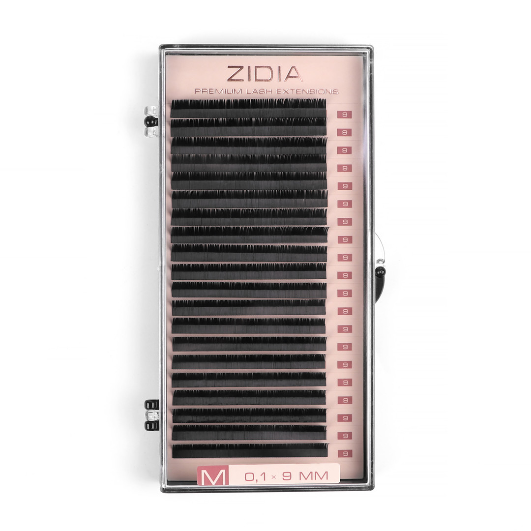 ZIDIA Premium Lash Extensions 20 lines - M0.1 x 9 mm