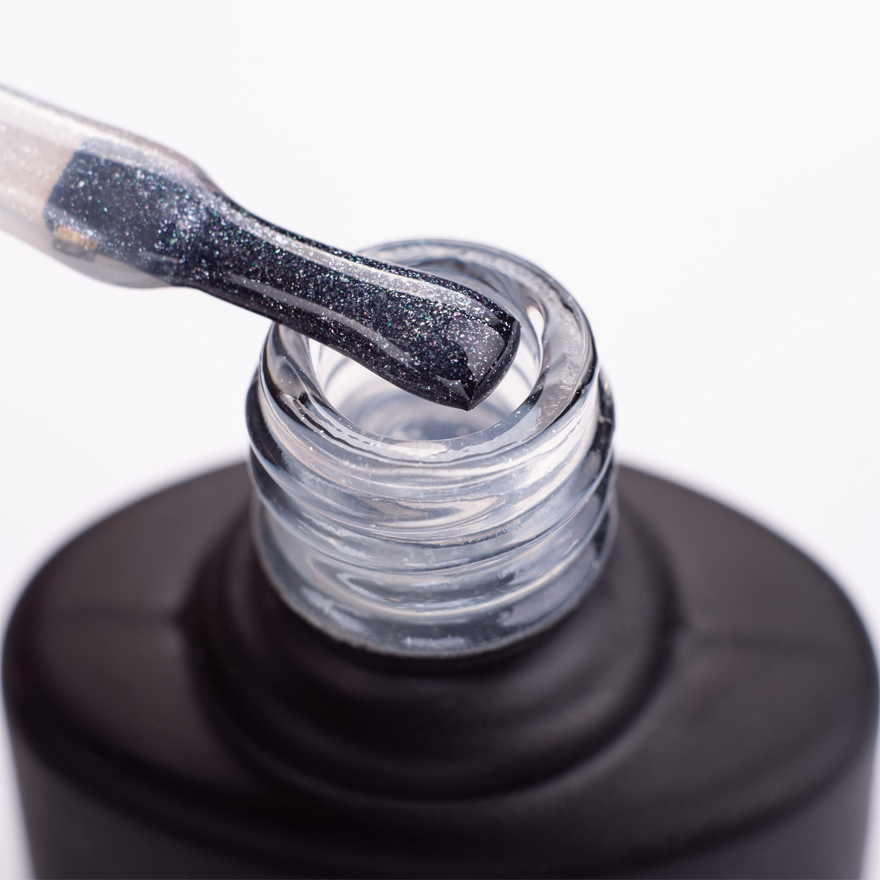 Komilfo No Wipe Glitter Top HEMA/TPO free - топ для гель-лака с глиттером без ЛС, 8 мл