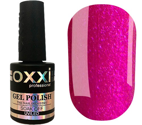 OXXI Гель-лак для ногтей №058 (фуксия, микроблеск), 10 мл