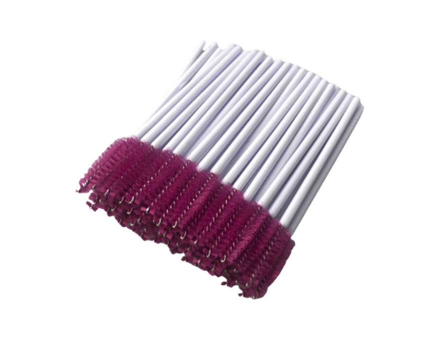 Hair brush, nylon, fuchsia on white base (50 pcs/pack) Hair brush, nylon, fuchsia on white base (50 pcs/pack)