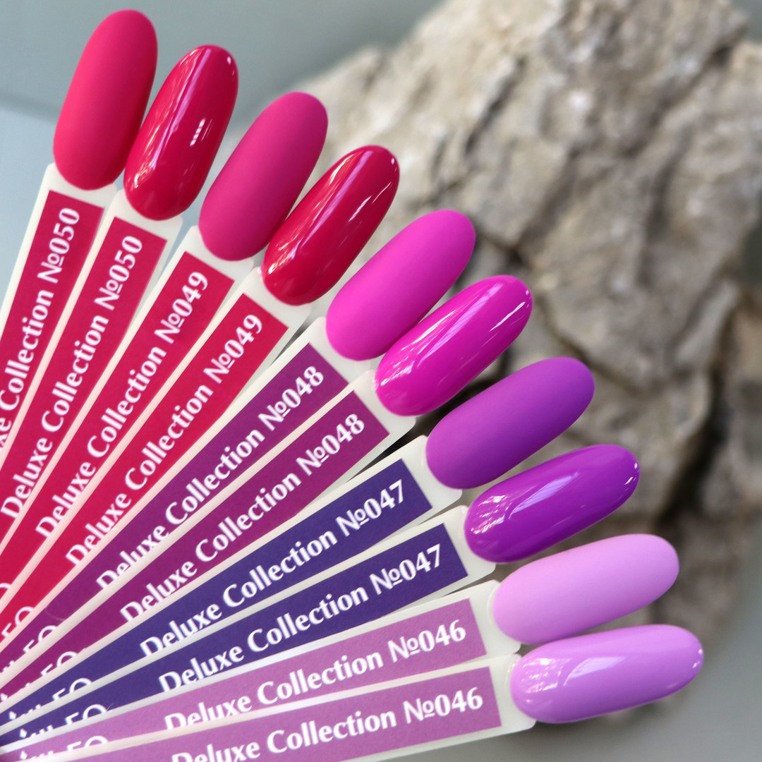 Gel varnish Komilfo Deluxe Series No. D046 (lilac, enamel), 8 ml