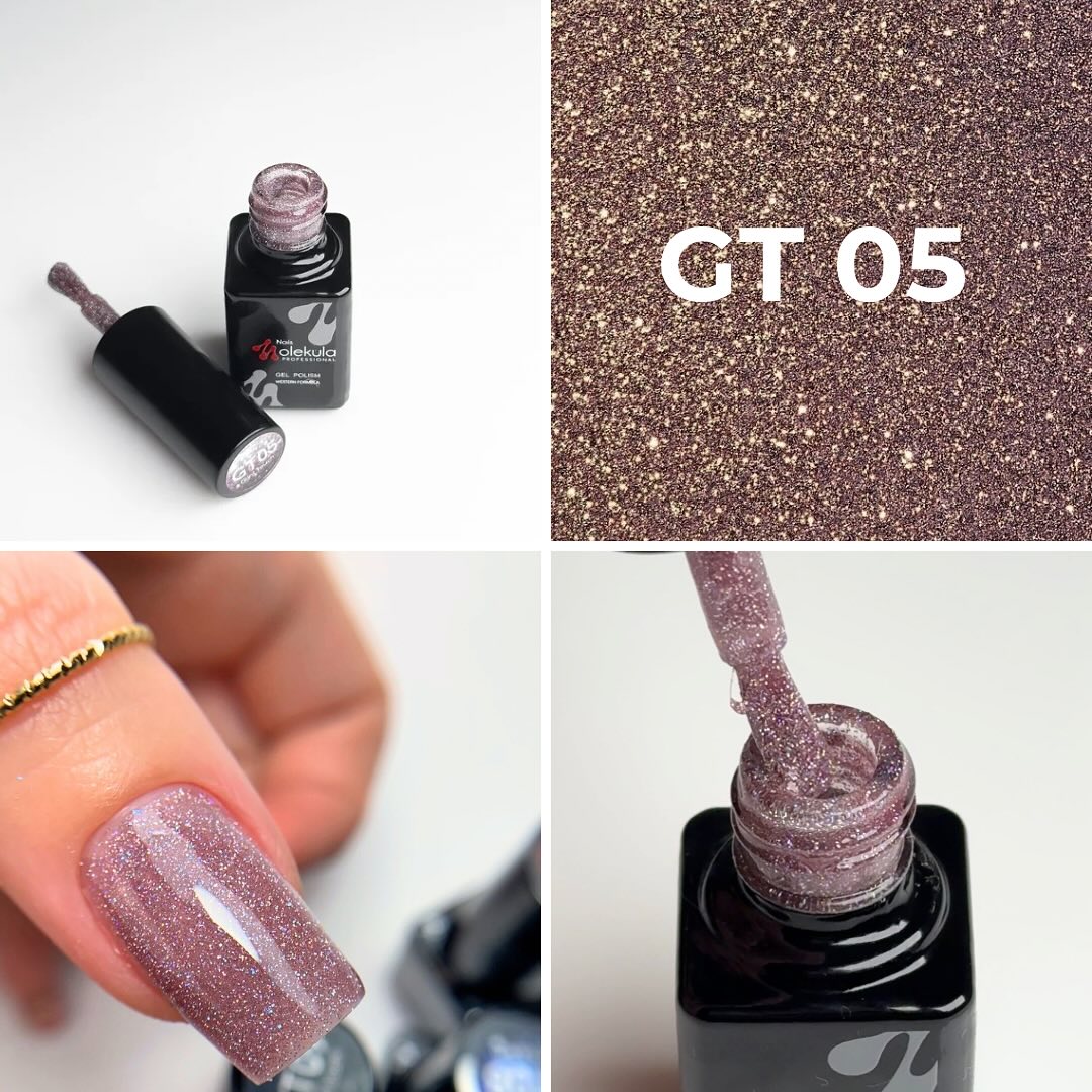 Molekula Gel nail polish GLINT TOUCH No. GT05, 6 ml