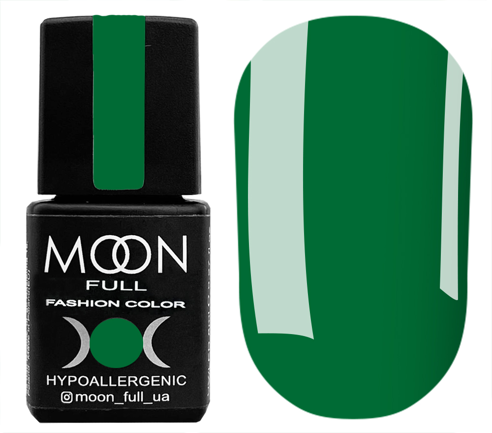 Gel polish MOON FULL color Gel polish No. 244 (rich green, enamel), 8 ml