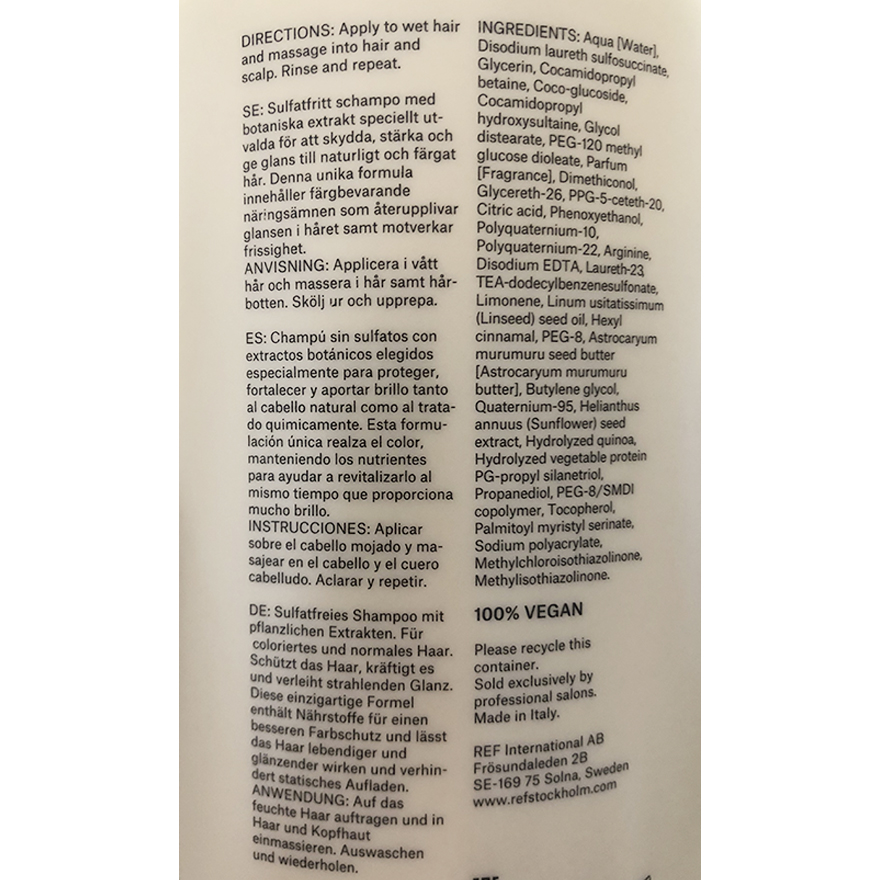 REF Шампунь восстанавливающий Ultimate Repair Shampoo, 285 мл