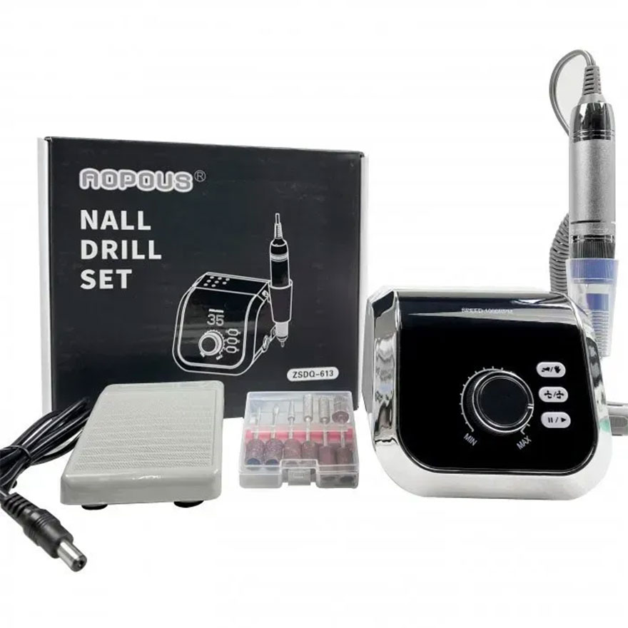 Nail Drill Машинка для манікюру та педикюру ZS-613, 65 Вт, 45 000 об/хв