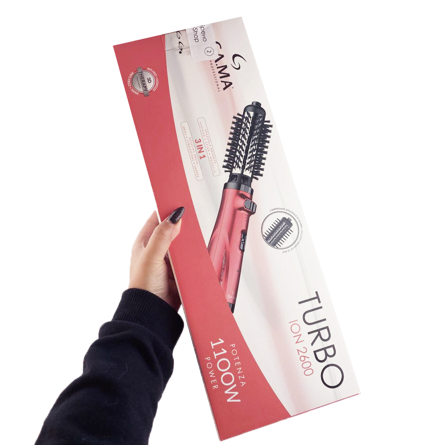 GA.MA Hair dryer brush with rotating attachment MULTISTYLER TURBO 2600, 1100W (12 month warranty)