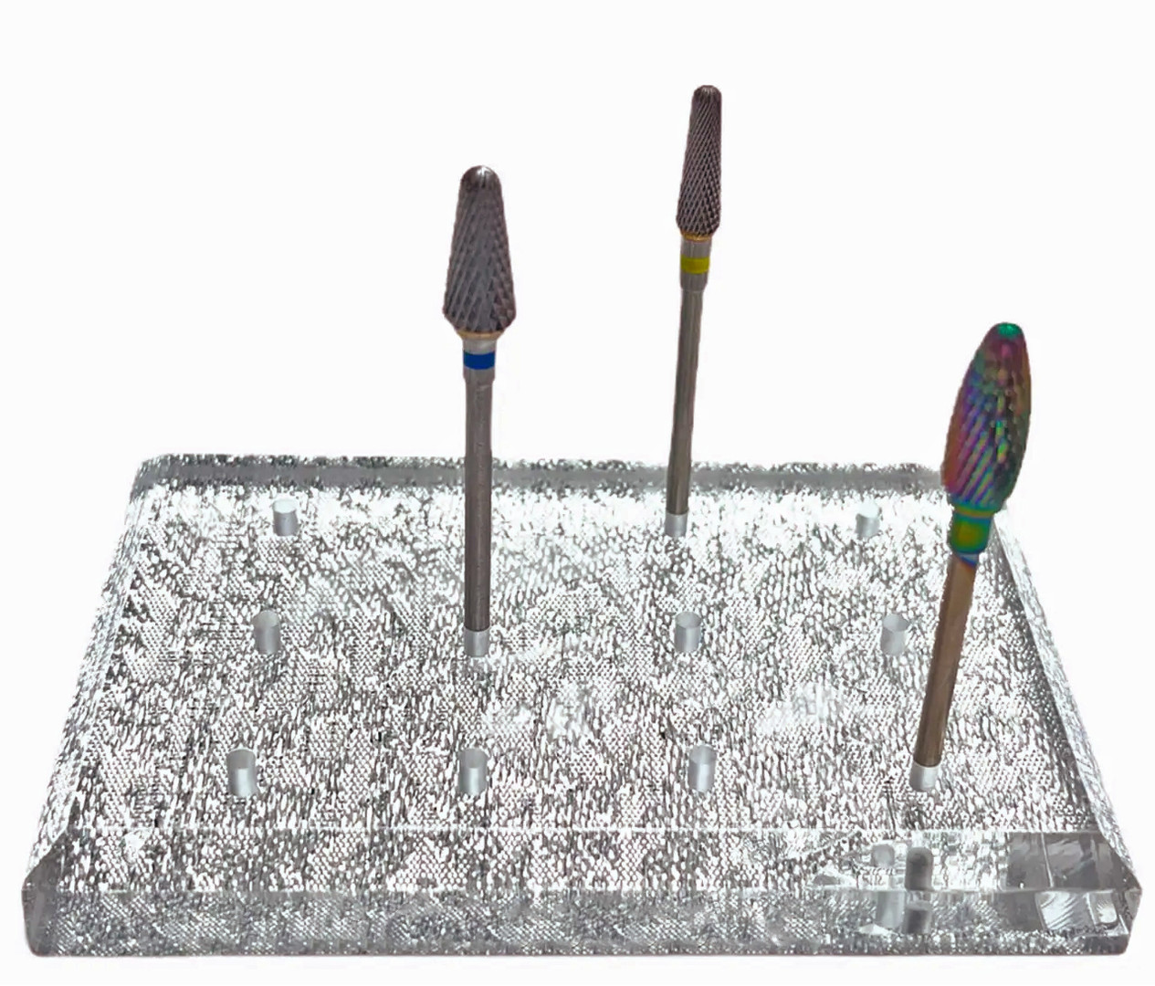 Stand for milling bits for 12 pcs (silver)