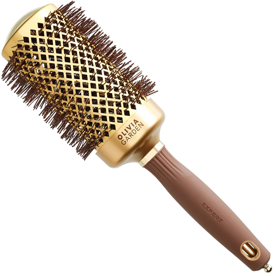 Olivia Garden Brushing thermo EXPERT BLOWOUT SHINE Wavy Bristles Gold&Brown 55
