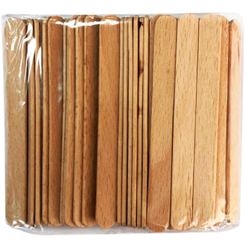 TIMPA Wooden spatula for wax, narrow 9.5x1 cm (100 pcs/pack)