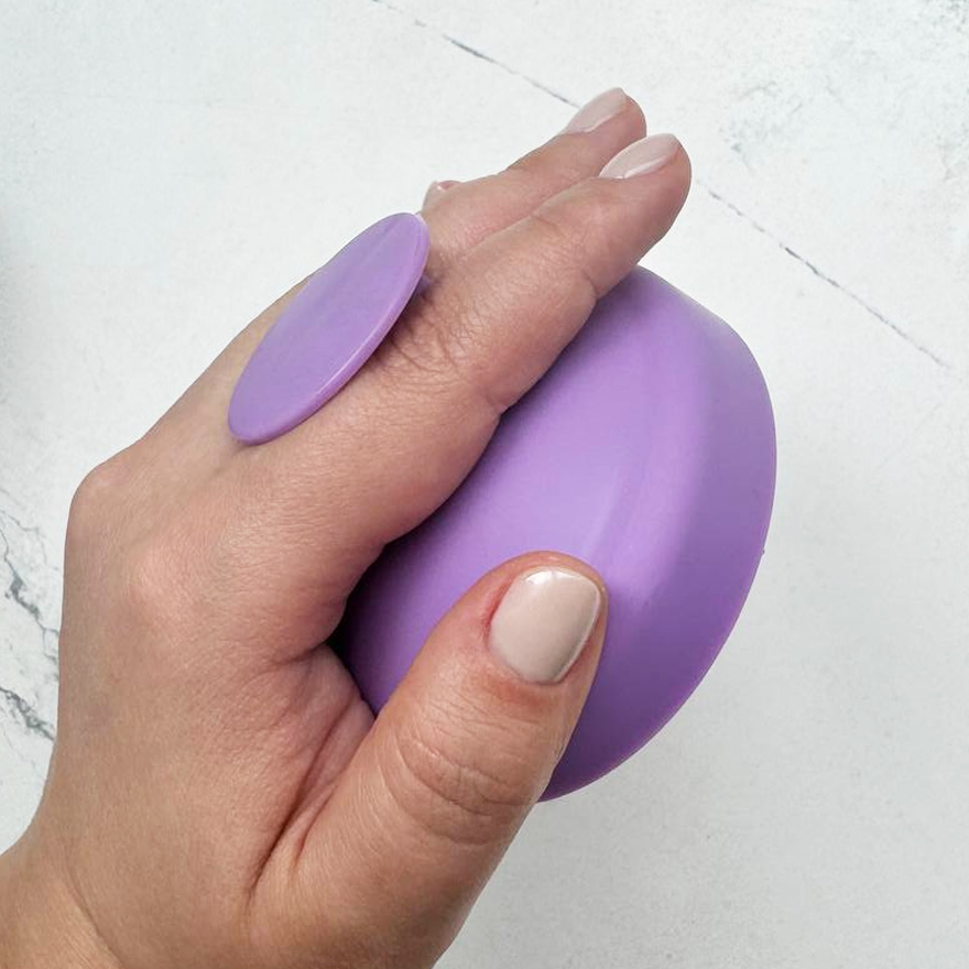 Massage silicone scalp brush, lilac