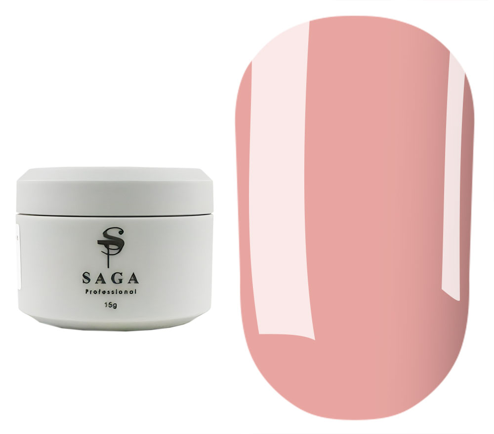 SAGA professional Builder Gel Veil 01 (персиково-розовый), 15 мл