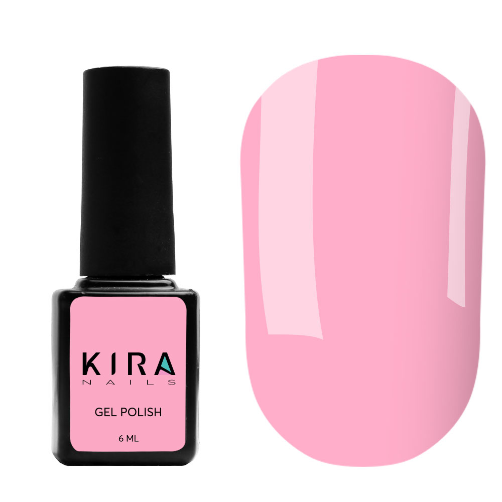 Kira Nails gel-varnish No. 104 (deep pink, enamel), 6 ml