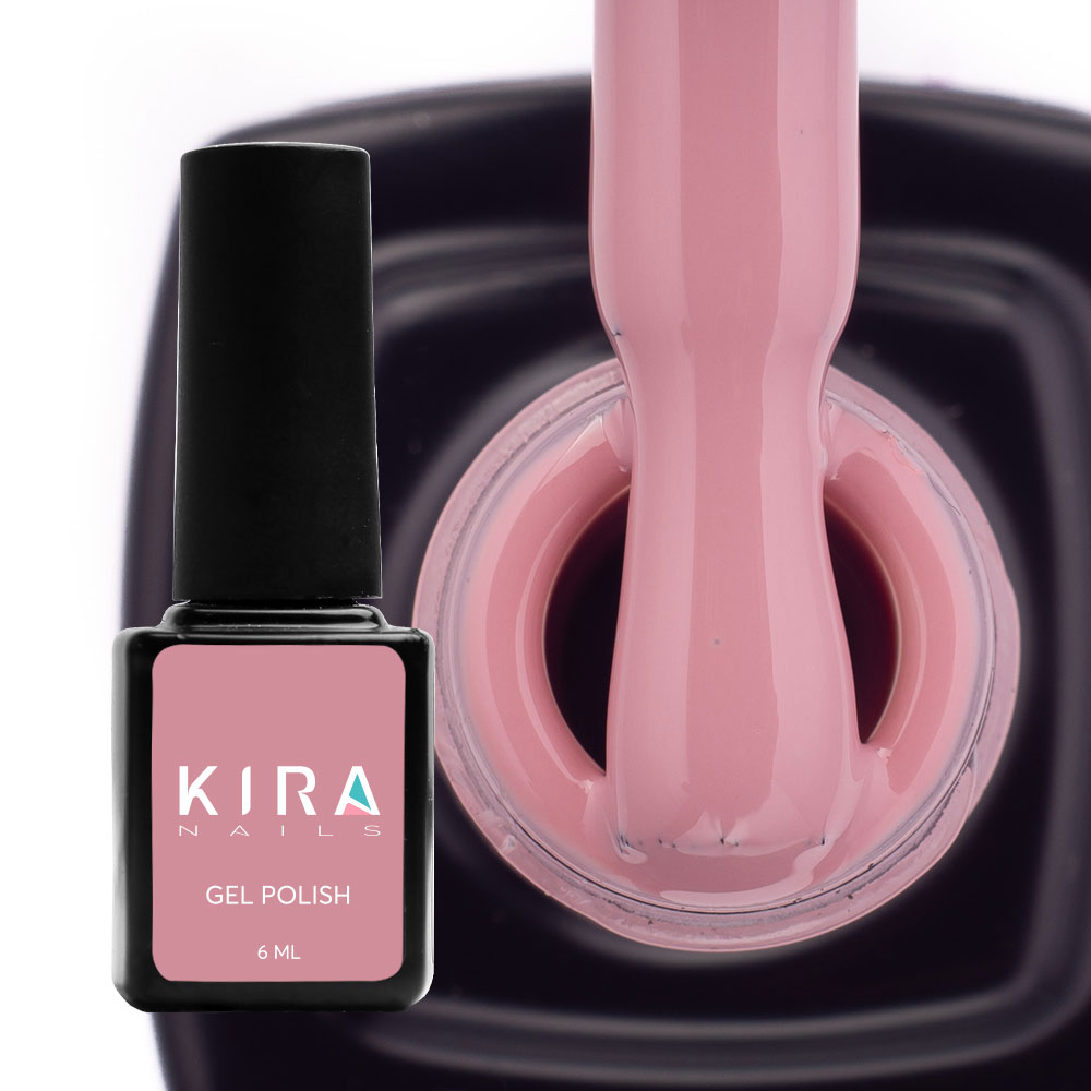 Kira Nails gel varnish No. 113 (dark pink, enamel), 6 ml