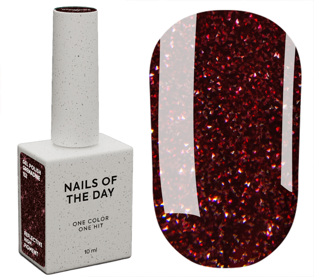 Nails Of The Day гель-лак Gel polish Grenadine-152, 10 мл Nails Of The Day гель-лак Gel polish Grenadine-152, 10 мл