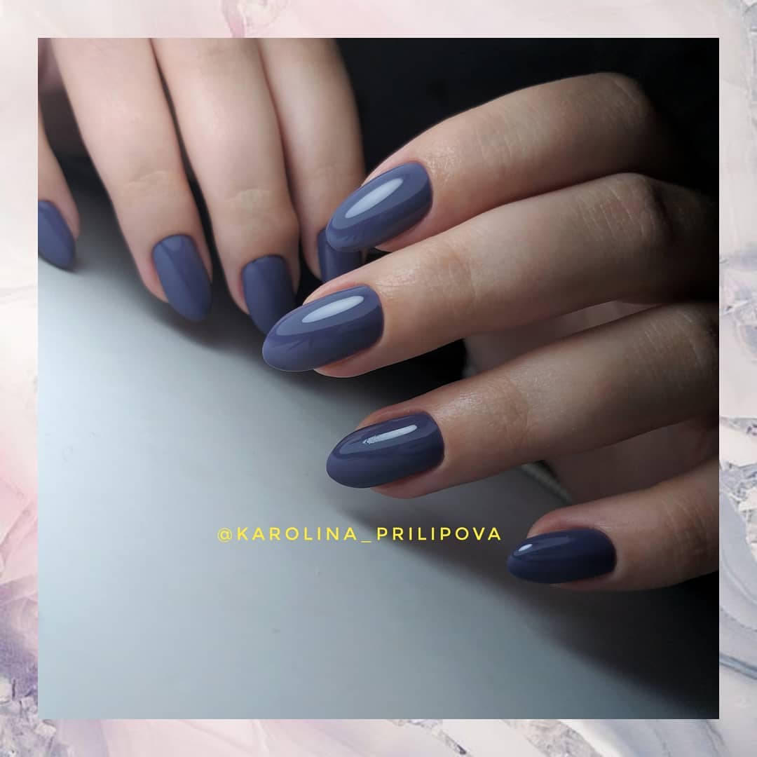 Kira Nails gel varnish No. 159 (muted gray-blue, enamel), 6 ml