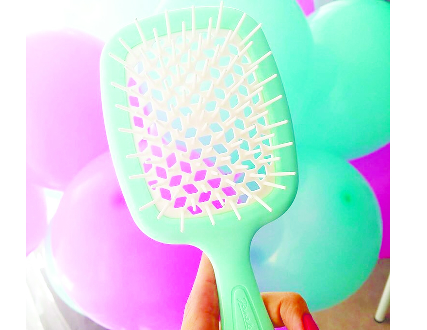 Janeke Superbrush Hair Brush Tiffani with White