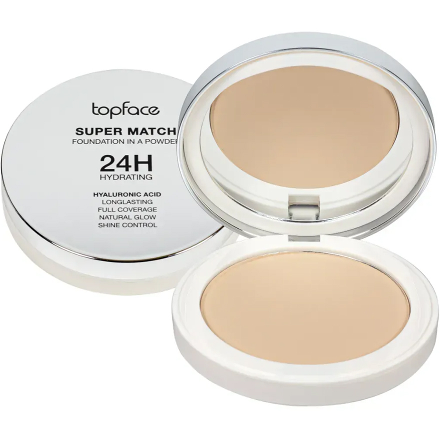 TopFace Пудра компактна "Super Match Foundation"- 04 - Pale Beige, 10 г