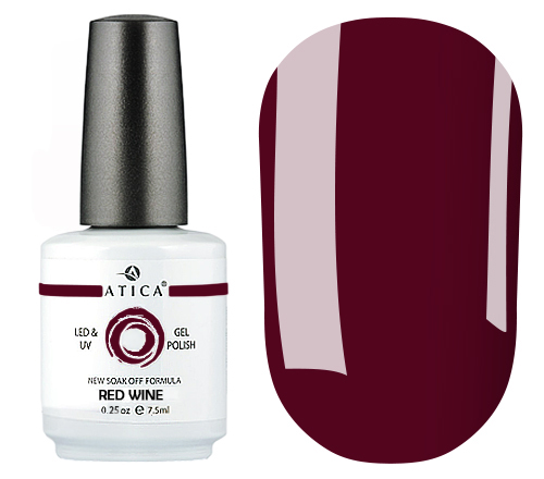 Gel varnish Atica Red Wine GPM17 (red wine, enamel), 7.5 ml
