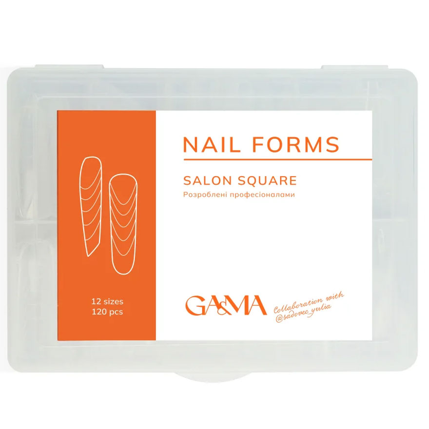 Ga&Ma Верхні форми Nails forms Salon square collaboration with