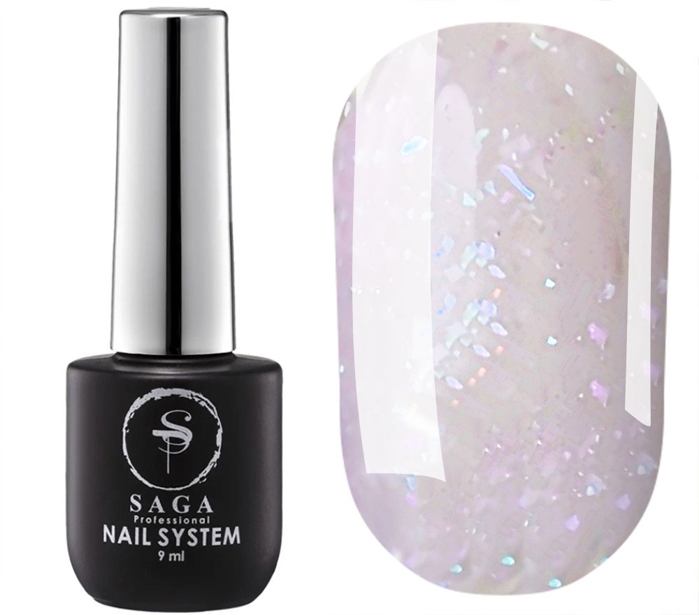 SAGA professional ROYAL BASE 4 (milky peach with flakes), 9 ml