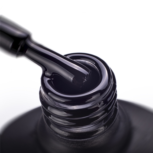 Gel Polish Komilfo Deluxe Series D001 (black, enamel), 8 ml.