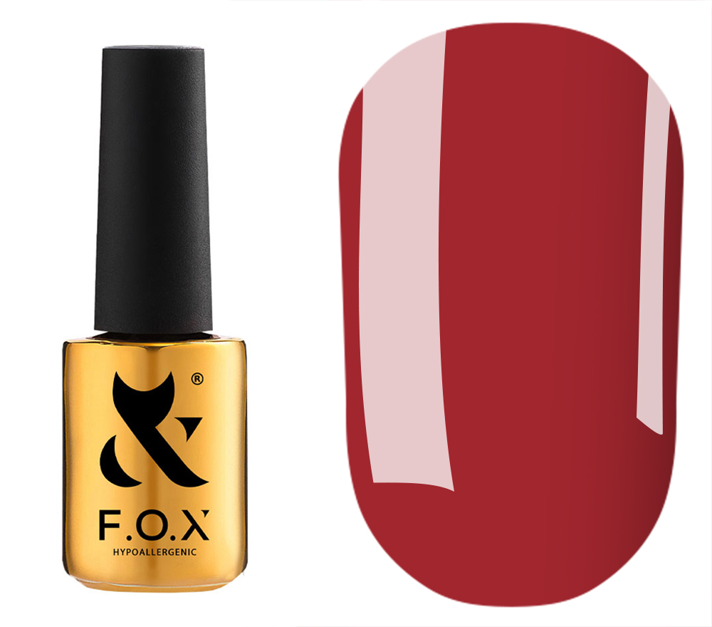 FOX Spectrum gel varnish No. 114 (red, enamel), 7 ml