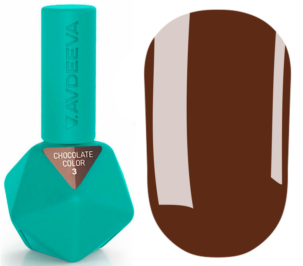Victoria Avdeeva Гель-лак для нігтів Chocolate Color 03 (карамельний шоколад), 12 мл