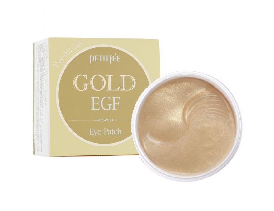 PETITFEE Premium Gold & EGF Eye Patch Hydrogel eye patches with gold, 60 pcs