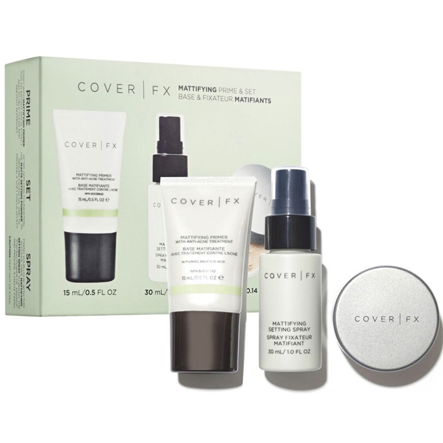 Cover FX Mattifying Prime & set - face makeup set