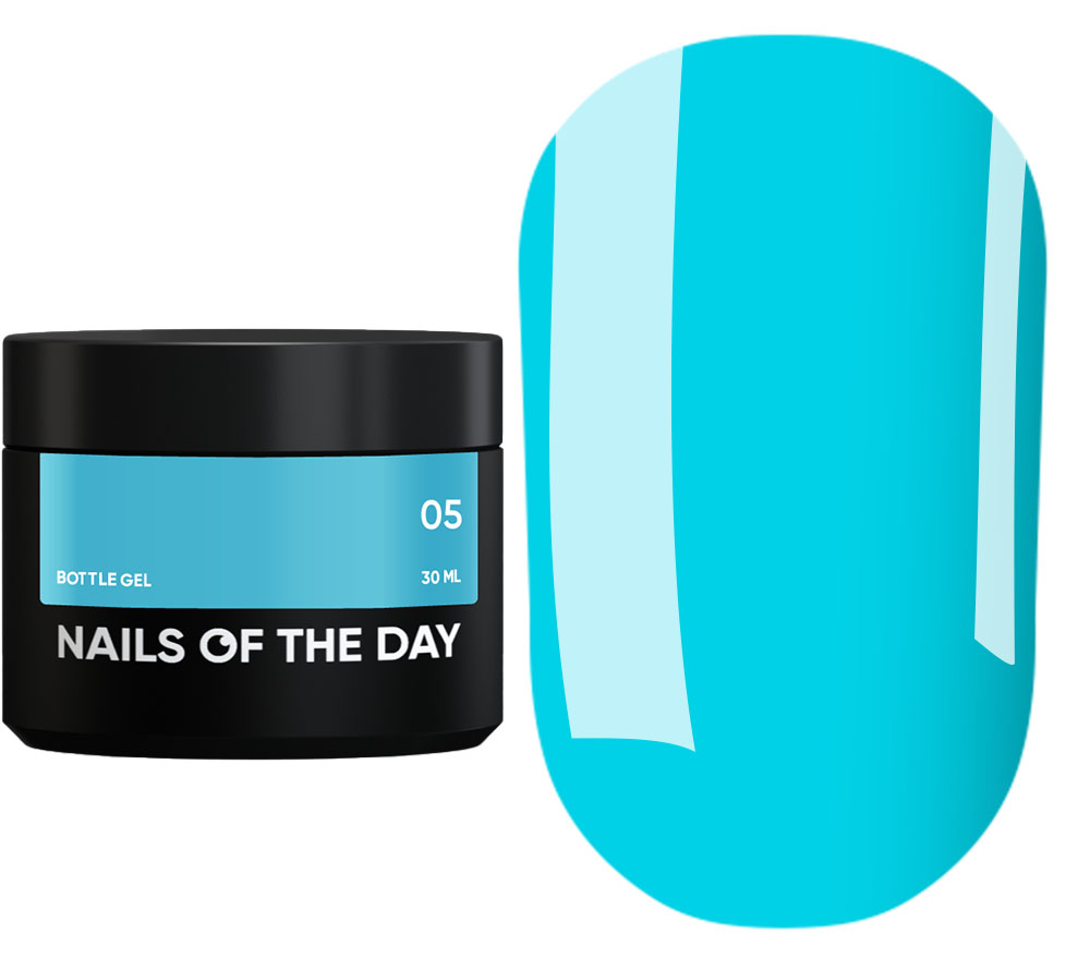 Nails Of The Day Bottle Gel №05 (небесний блакитний), 30 мл Nails Of The Day Bottle Gel №05 (небесний блакитний), 30 мл