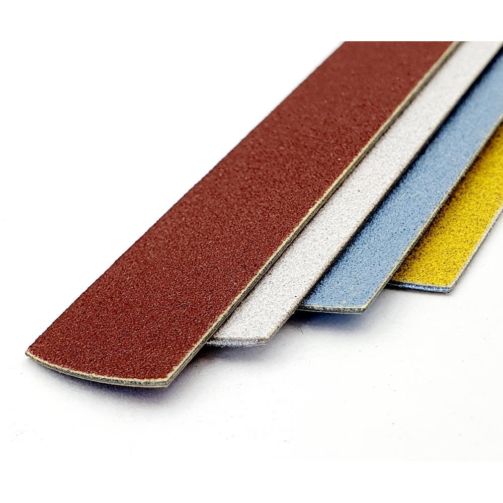 ThePilochki Nail file Straight, 155 mm, on metal (burgundy) - 180/240 grit