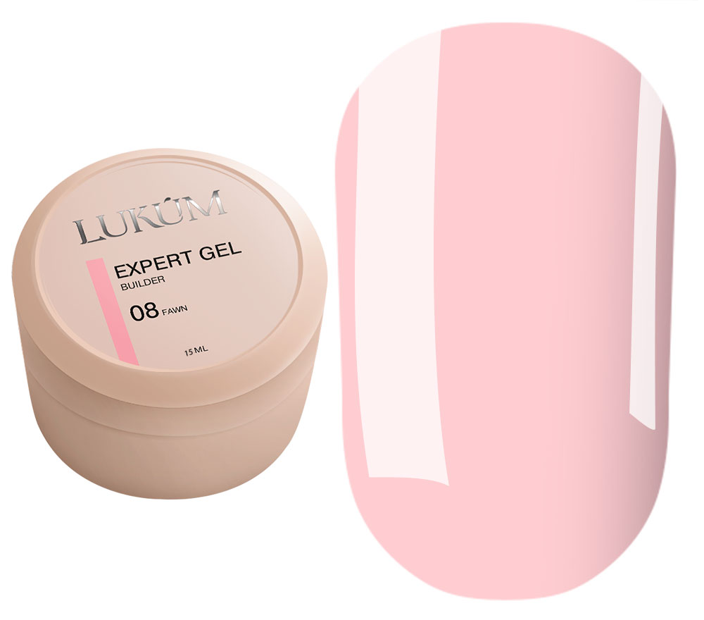 Lukum Гель для нігтів Expert Builder Gel №08, 15 мл