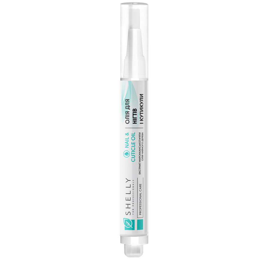 Shelly Nail and Cuticle Oil with Moroccan Mint Extract and Tea Tree Oil, 3 ml