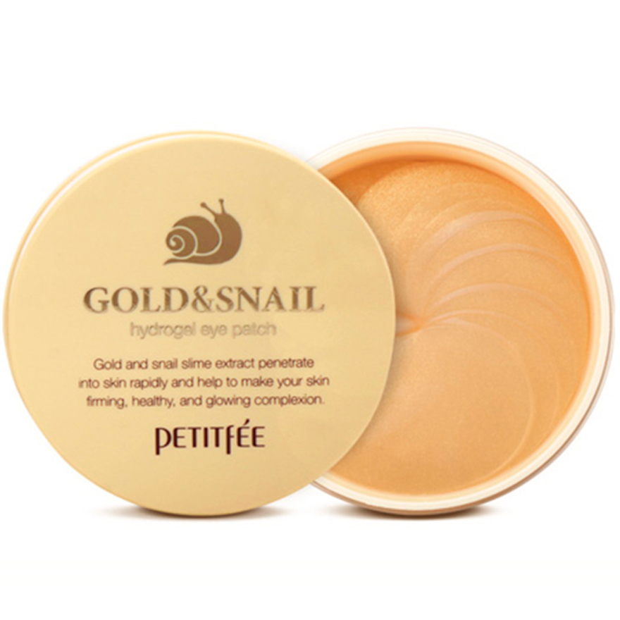PETITFEE Gold & Snail Hydrogel Eye Patch, 60 pcs