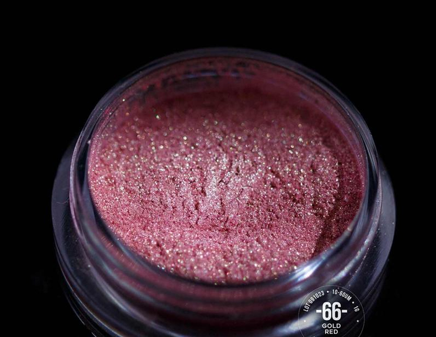 Pigment for eyelids SINART, Gold Red No. 66 (golden pink), 1 g