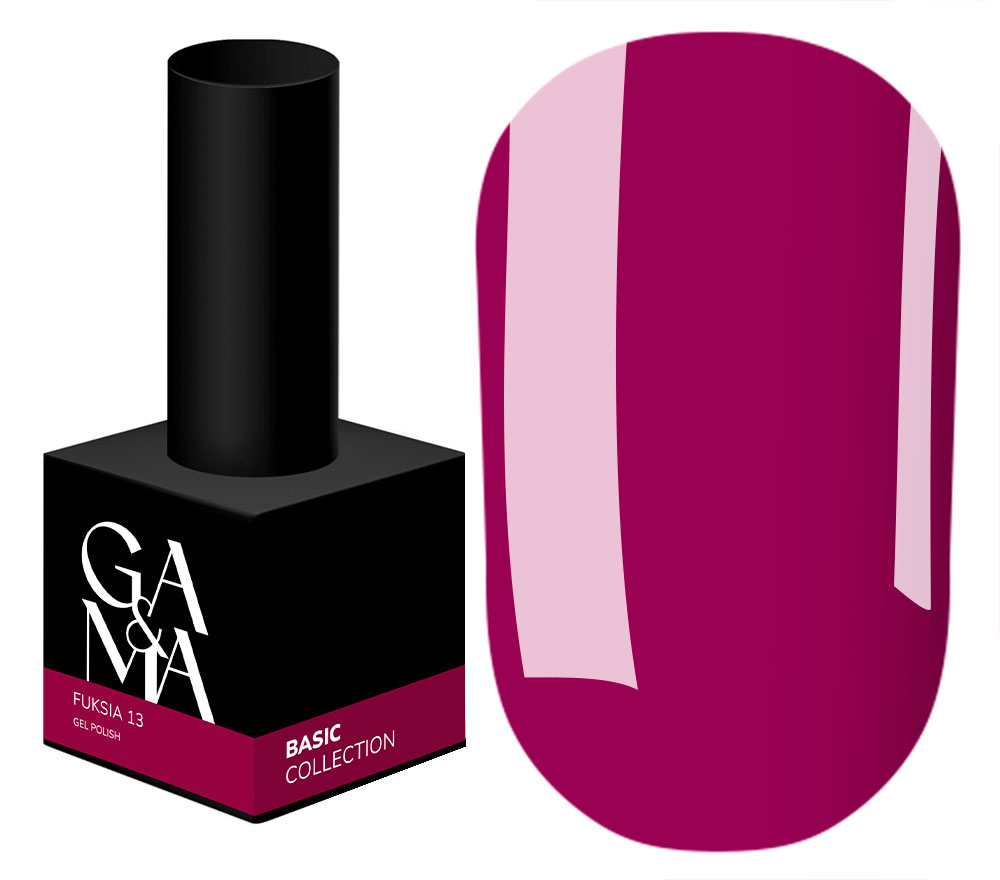 GA&MA Гель-лак Basic collection 013 fuksiya, 10 мл