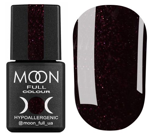 Гель-лак MOON FULL color Gel polish №668 шоколадно-сливовий з шимером, 8 мл