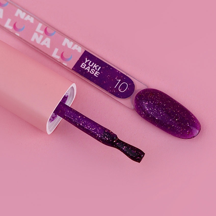 LUNA Yuki Base №10 (dark lilac with purple leaf), 13 ml