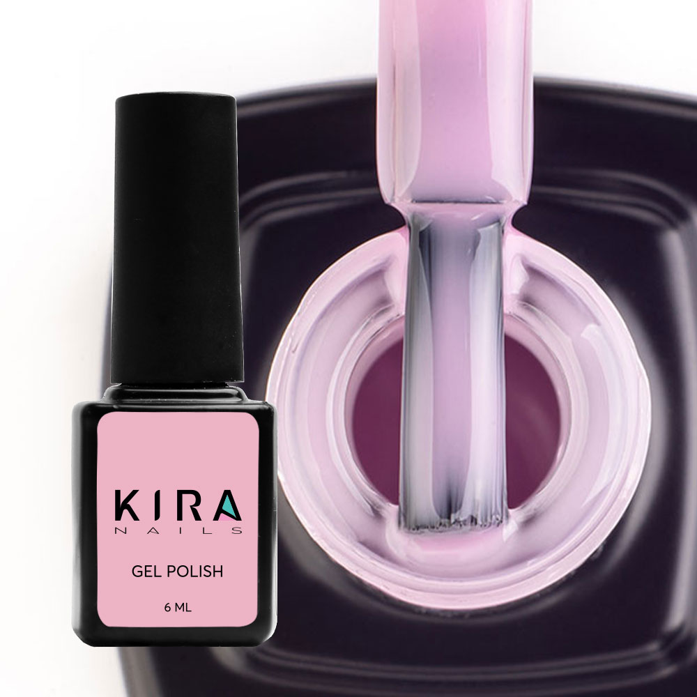 Kira Nails gel varnish No. 001 (pink for a jacket, translucent), 6 ml