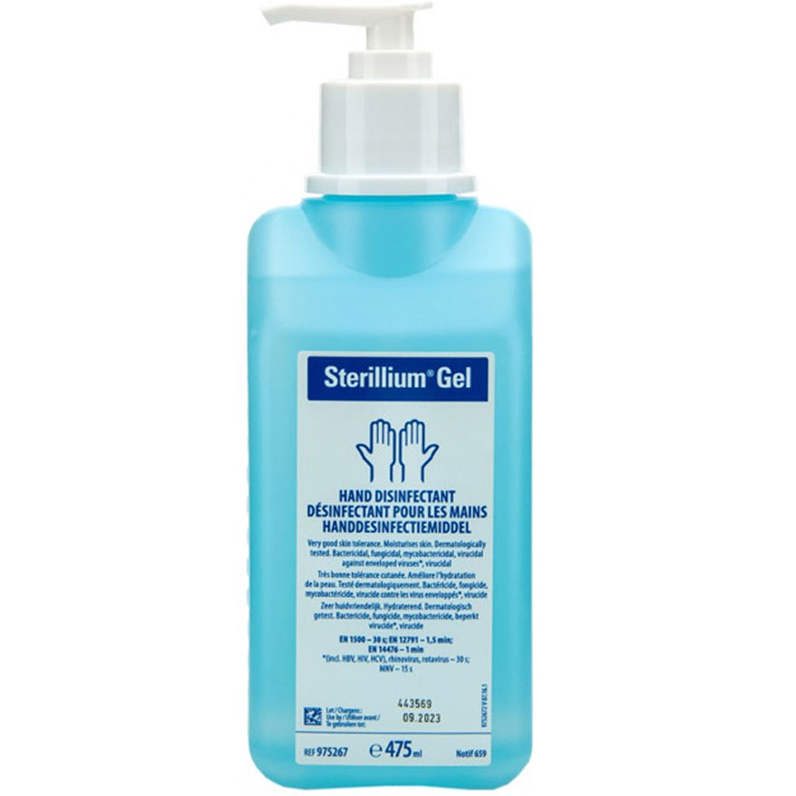 Sterillium Comfort Gel for hand and skin disinfection, 475 ml (with dispenser)