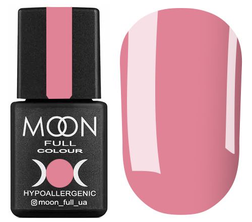 Гель-лак MOON FULL color Gel polish №107 (тьмяний рожево-кораловий, емаль), 8 мл