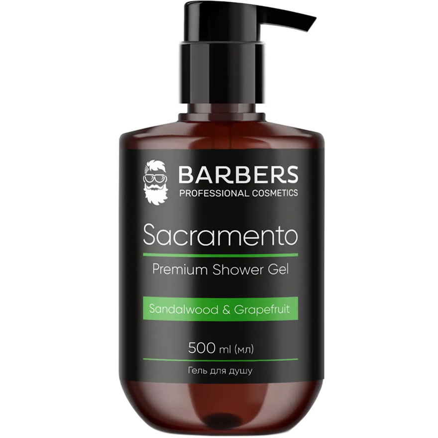 BARBERS Гель для душу Sacramento, 500 мл