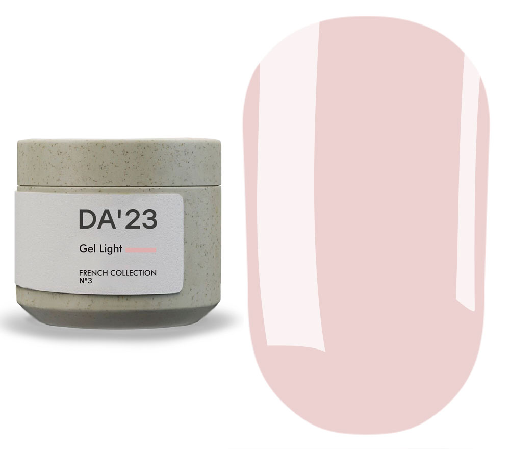 DA_23 Гель для нігтів Gel Light French collection №3, 15 мл