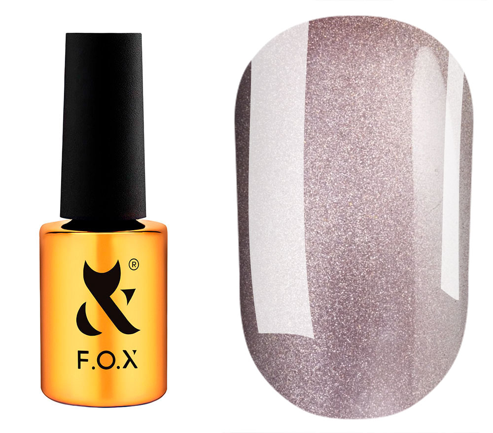 FOX gel varnish No. 408 (dark brown, enamel), 6 ml