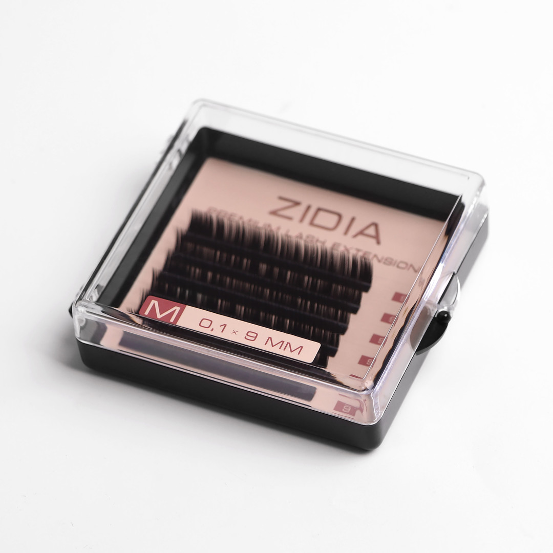 ZIDIA Premium Lash Extensions 6 tapes - M0.1 x 9 mm
