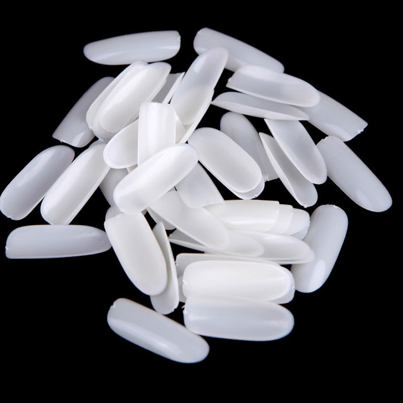 Oval nail tips, different sizes, matte, 600 pcs
