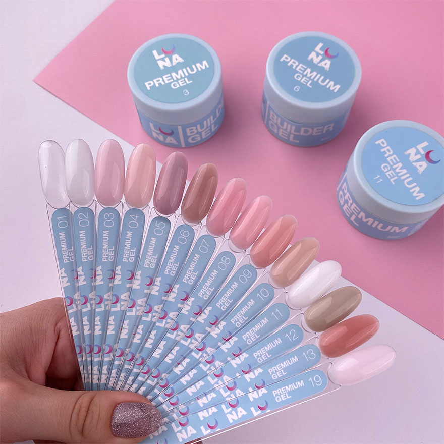 LUNA Гель для наращивания Gel Premium №13, 30 мл