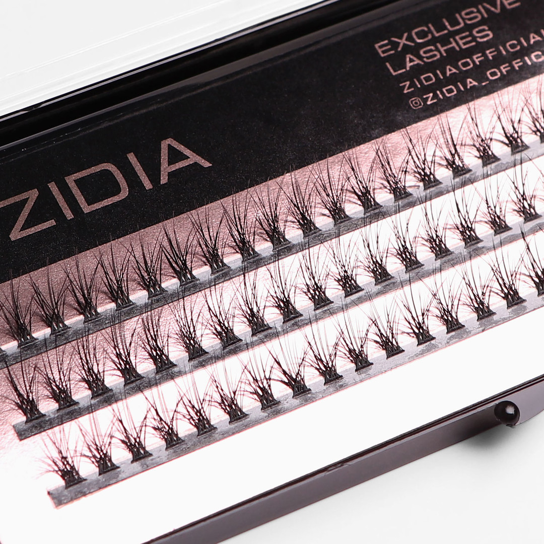ZIDIA Cluster lashes 20D Flame Series C 0.10 (3 bands, size 9mm)