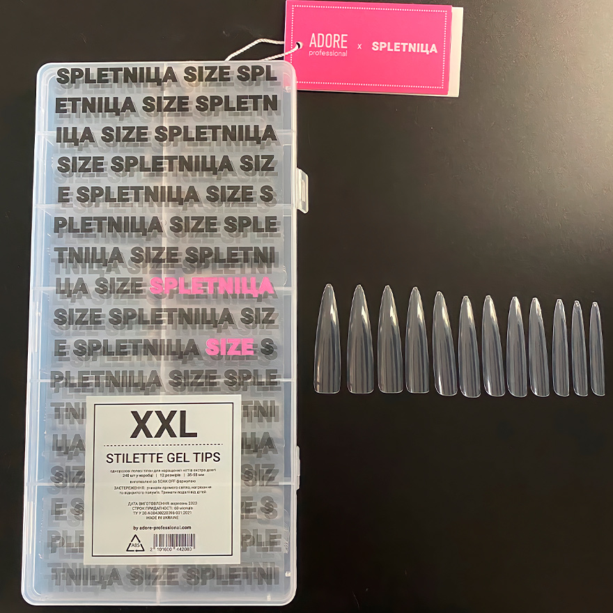 ADORE Gel Tips STILETTE XXL